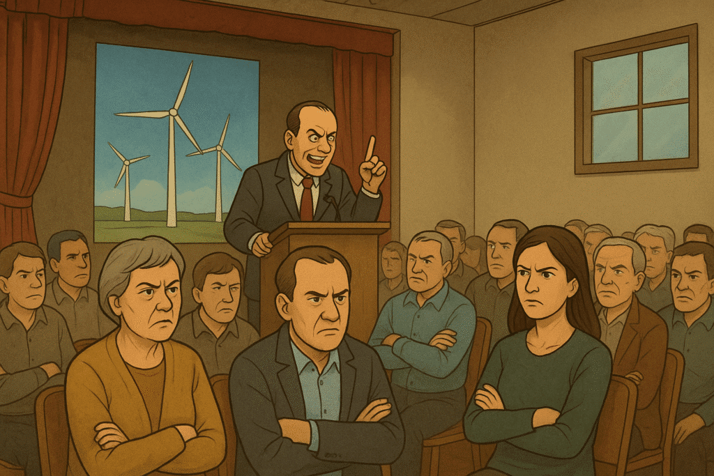 Developer presadzuje svoj zámer výstavby veterného parku proti vôli obyvateľov mesta Stupavy