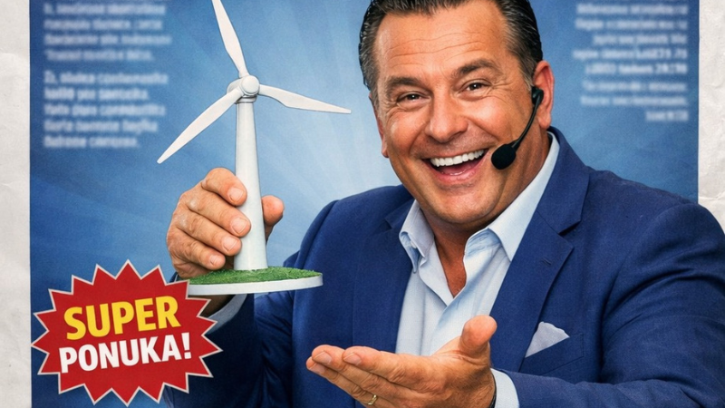 Developer prezentuje svoj projekt veterného parku v mestských novinách